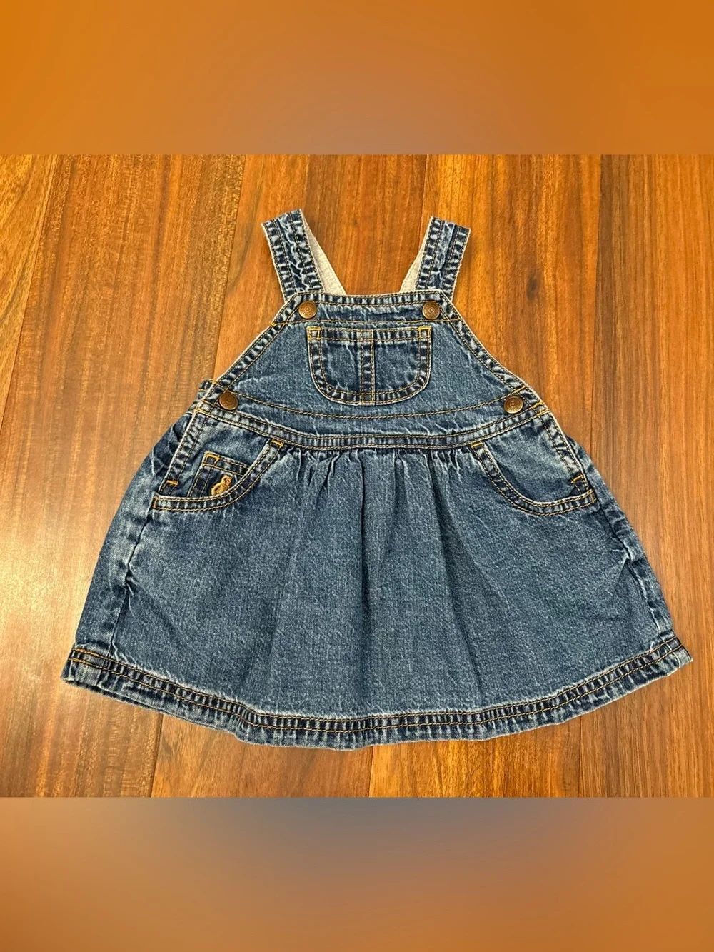 Baby Gap Vintage y2k 2002 Denim Overall Dress